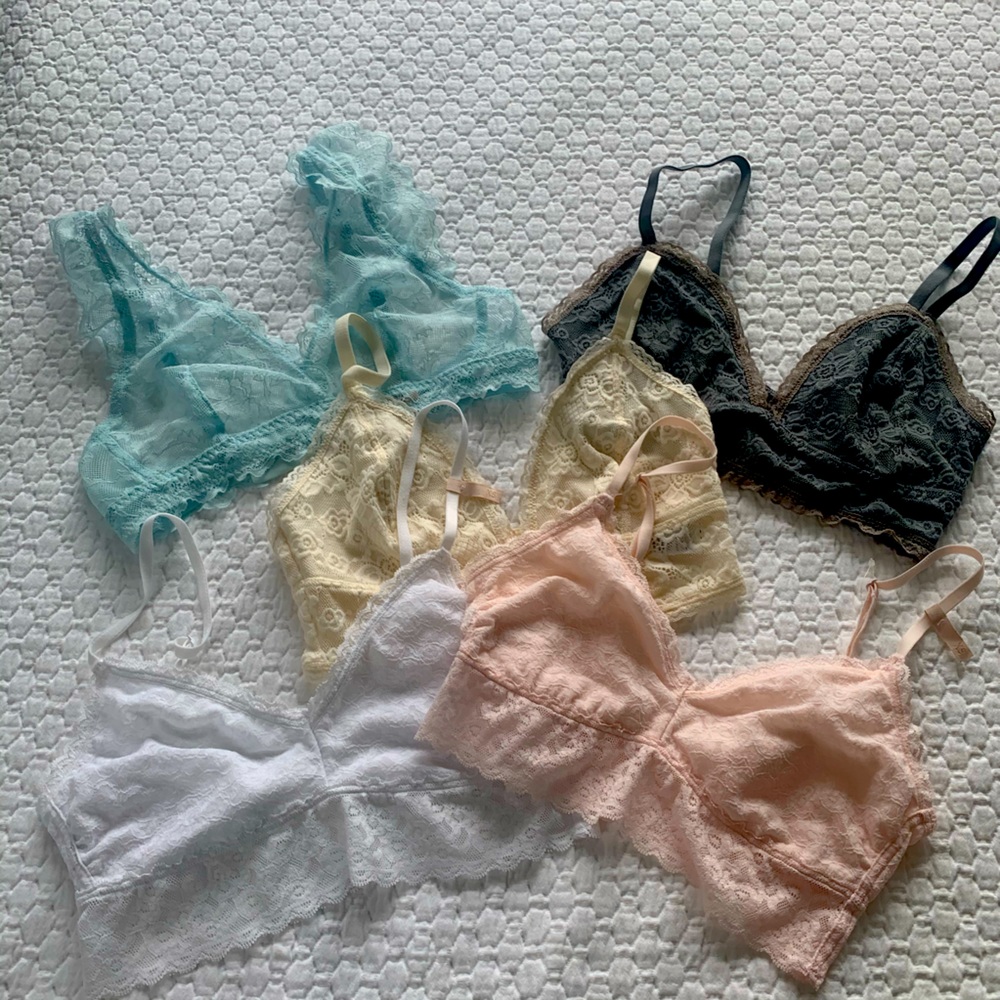 LOT of new lace bralettes - XS
